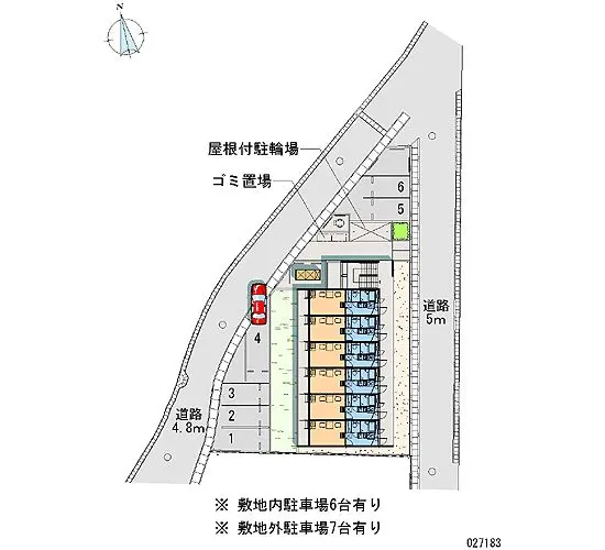 ★手数料０円★松江市西津田４丁目　月極駐車場（LP）